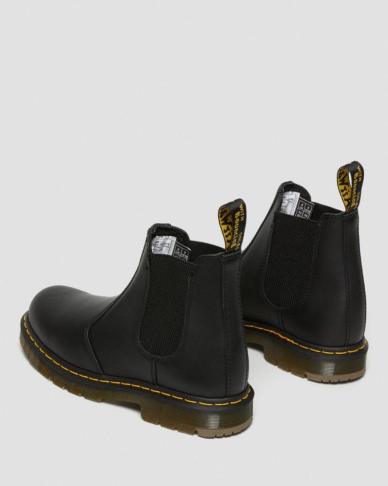 Dr Martens 2976 Slip Resistant Leren Enkellaars Heren Zwart | NL 375WNB